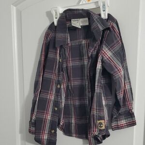 Timberland Kids Plaid Shirt - Black and Red